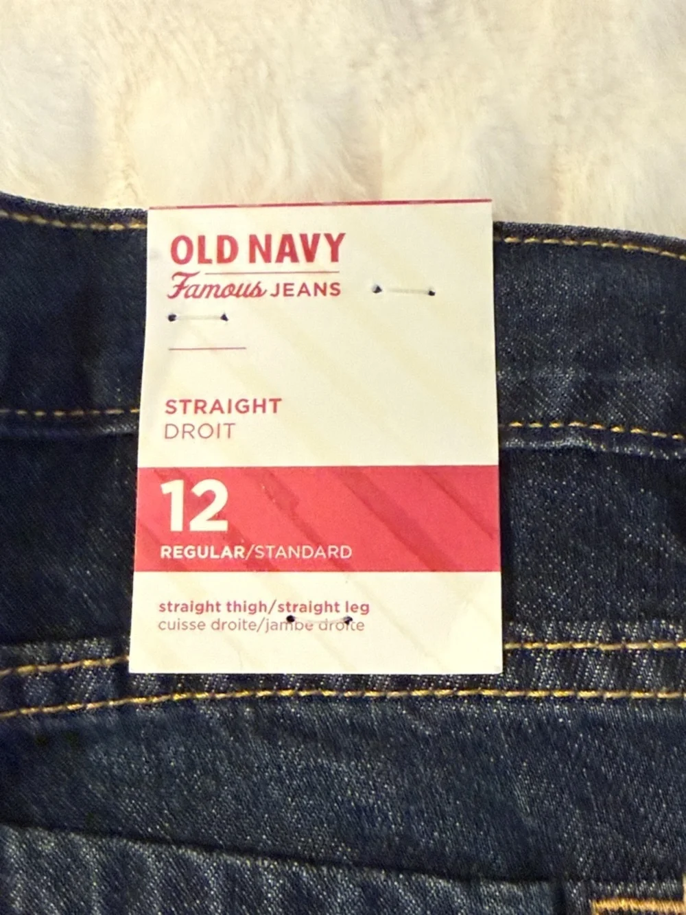 Old Navy Indigo Straight-Leg Jeans B4